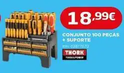 Bricomarché Conjunto 100 pecas + supporte promoção