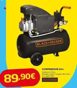 Bricomarché Black & decker - compressor 24 l promoção