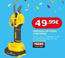 Bricomarché A+ - tesoura de poda a bateria promoção