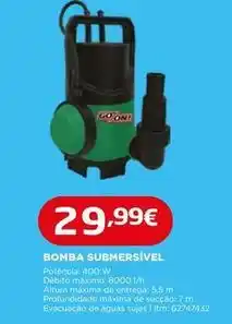 Bricomarché Bomba submersível promoção