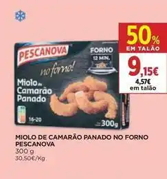 El Corte Inglés Pescanova - miolo de camarão panado no forno promoção