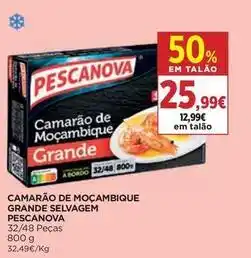 El Corte Inglés Pescanova - camarão de moçambique grande selvagem promoção