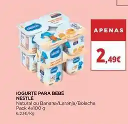 El Corte Inglés Nestlé - iogurte para bebé promoção