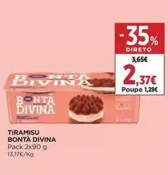 El Corte Inglés Bonta divina - tiramisu promoção