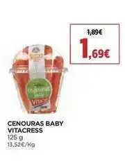 El Corte Inglés Vitacress - cenouras baby promoção