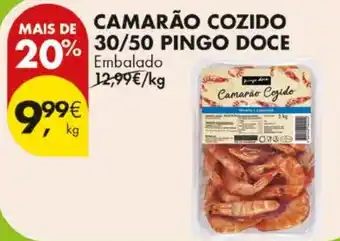 Pingo Doce Camarão cozido pingo doce promoção