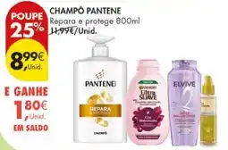 Pingo Doce Champô Pantene promoção