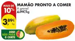 Pingo Doce Mamão pronto a comer promoção