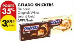 Pingo Doce gelado snickers promoção