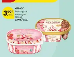 Pingo Doce Carte d'Or gelado morango e merengue promoção