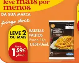 Pingo Doce batatas palitos forno promoção