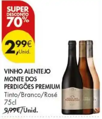 Pingo Doce Vinho alentejo monte dos perdigões premium promoção