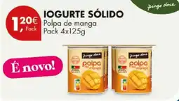 Pingo Doce Iogurte sólido polpa de manga pingo doce promoção