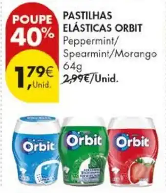 Pingo Doce pastilhas elásticas orbit peppermint/spearmint/morango promoção
