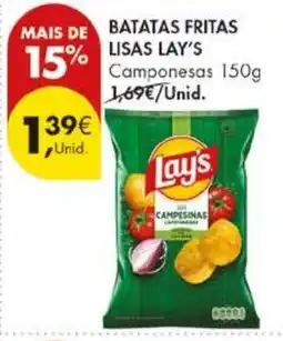 Pingo Doce Batatas fritas lisas lay's campesinas promoção