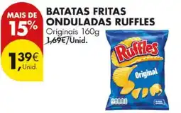 Pingo Doce batatas fritas onduladas ruffles original promoção