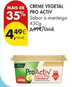 Pingo Doce Creme vegetal pro activ promoção