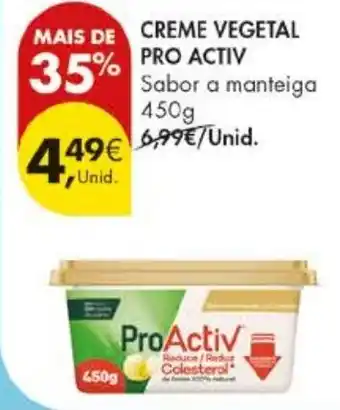 Pingo Doce Creme vegetal pro activ promoção
