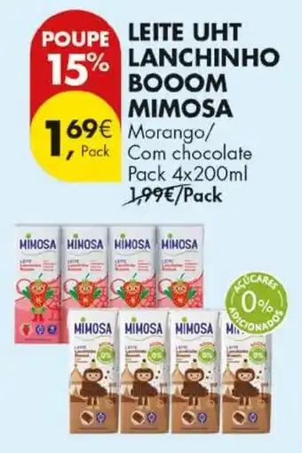 Pingo Doce Leite uht lanchinho booom mimosa promoção