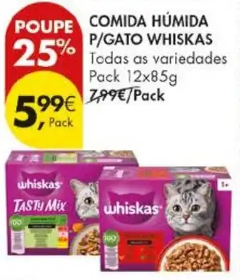 Pingo Doce Comida húmida p/gato whiskas promoção