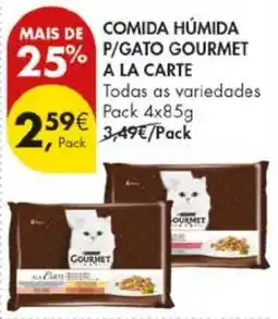 Pingo Doce comida húmida p/gato gourmet a la carte promoção