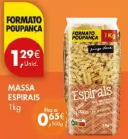 Pingo Doce Massa espirais promoção