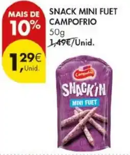 Pingo Doce Snack mini fuet campo frío promoção