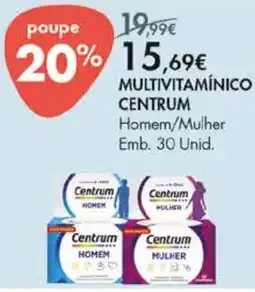 Pingo Doce Centrum multivitamínico homem/mulher promoção
