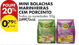 Pingo Doce mini bolachas marinheiras cem porcento promoção