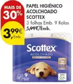 Pingo Doce Papel higiênico acolchoado scottex promoção