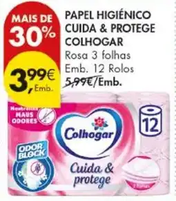 Pingo Doce Papel higiênico cuida & protege colhogar promoção