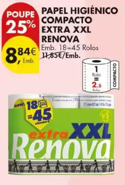 Pingo Doce papel higienico compacto extra xxl renova promoção