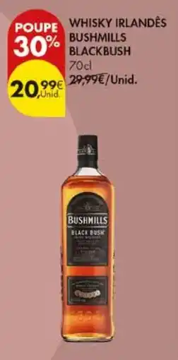 Pingo Doce whisky irlandês bushmills black bush promoção