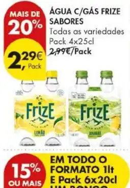Pingo Doce Água c/gás frize sabores promoção
