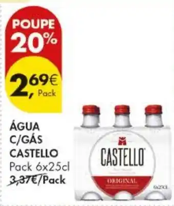 Pingo Doce Água c/gás castello promoção