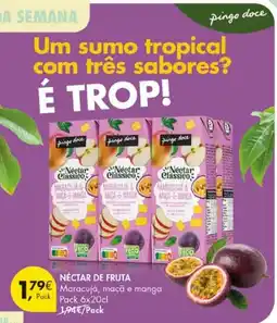Pingo Doce Nectar classico maracuja maça e manga promoção