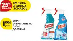 Pingo Doce spray desinfetante wc sonasol promoção