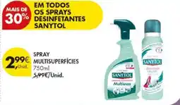 Pingo Doce spray multisuperfícies sanytol promoção