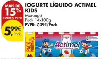 Pingo Doce Iogurte líquido actimel kids promoção