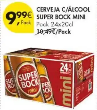 Pingo Doce Cerveja c/álcool super bock mini promoção