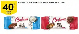 Continente Bolos mix milk e cacao da marca balconi promoção