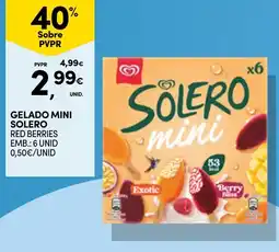 Continente gelado mini solero red berries promoção