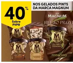 Continente nos gelados pints da marca magnum promoção