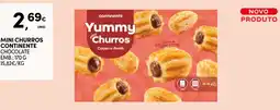 Continente Mini churros continente cacau e avela promoção