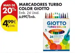 Pingo Doce Marcadores turbo color giotto promoção