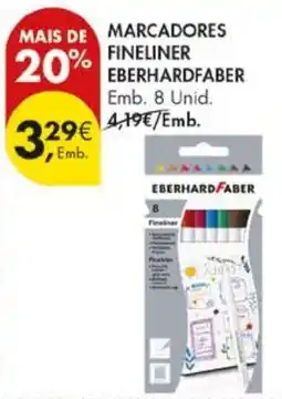 Pingo Doce Marcadores fineliner eberhard faber promoção