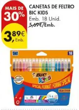Pingo Doce canetas de feltro bic kids promoção