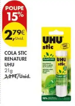 Pingo Doce Cola stic renature uhu promoção