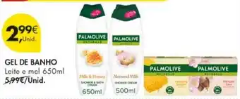 Pingo Doce Palmolive gel de banho leite e mel promoção