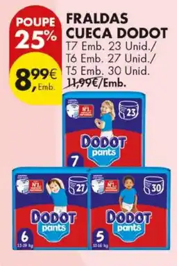 Pingo Doce Fraldas cueca dodot promoção